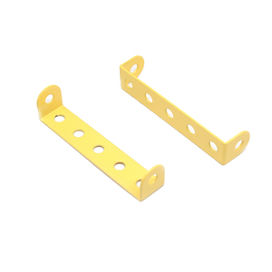 Fabrication de tô<span class=keywords><strong>le</strong></span> <span class=keywords><strong>Support</strong></span> mural décoratif à angle droit de finition jaune vif personnalisé - Product Image 3