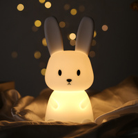 Lampe Lapin Amis des Enfants à Changement de Couleur ou Veilleuse Personnalisable