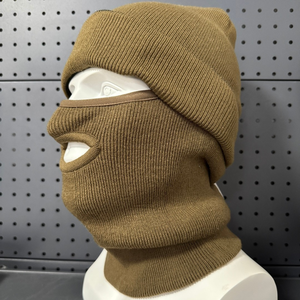 Cagoule thermique en tricot SFB104 Coyote Brown pour l'hiver, masque intégral et cache-cou pour moto et activités de plein air - Product Image 3