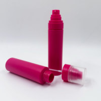 Flacon pulvérisateur à brume fine de 100 ml et 120 ml, couleur rose mat, avec bouchon d'étanchéité, pour écran solaire, cosmétiques, emballage de soins de la peau