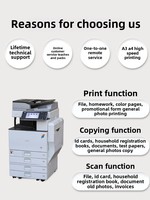 Photocopieur laser multifonction A3/A4 tout-en-un MPC5502, duplicateur numérique commercial recto-verso, imprimante Ricoh pour bureau