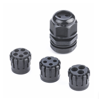 Presse-étoupes à trous multiples Inserts plug Waterproof IP68 Nylon Cable Glands Metric Multi Hole Plastic Cable Glands M20-3H M25-4H