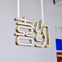 Mini Letras Colgantes, Caracteres Luminosos sin Destello, Luz LED de Ahorro de Energía, Color Claro y Transparente, Brillante