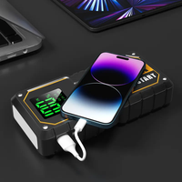 Démarreur de voiture portable 12V, courant de crête 800A, batterie lithium 20000mAh, écran numérique, charge rapide USB pour voiture, camion, moto