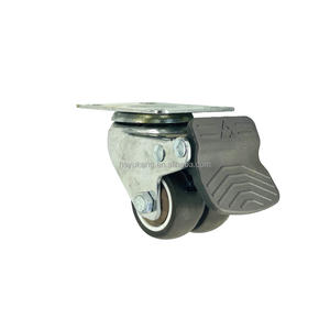 Rueda giratoria de goma TPR sólida de 1-3 pulgadas, tornillo giratorio, ruedas giratorias, accesorios para muebles - Product Image 1