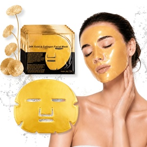 Masque facial hydratant et nourrissant au collagène et or cristallin 2026 avec logo personnalisé pour le visage et le corps - Product Image 1