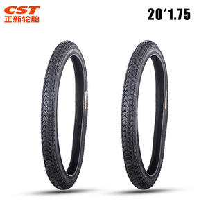 Neumático de bicicleta Cst Cheng Shin de 20 pulgadas 20X1.75 plegable para bicicletas plegables con banda de rodadura ranurada - Product Image 4