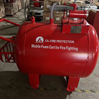 Réservoir de mousse à pression CA-FIRE pour lutte contre l'incendie, réservoir mobile de mousse avec poche souple en laiton, rapport de mélange 3%-6%, 0,6-1,2 MPa, 4-360 L/S