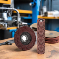 Disque abrasif à lamelles en oxyde d'aluminium personnalisable de 4 pouces pour machine à polir les fibres, disque de ponçage OEM