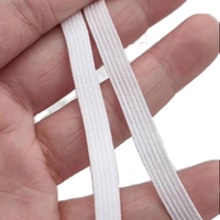 Bande élastique tricotée douce personnalisée OEM pour vêtements, sacs, pantalons, sous-vêtements, soutiens-gorge, ceintures en sergé