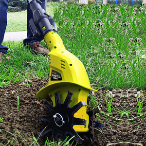Motoculteur <span class=keywords><strong>électrique</strong></span> portable pour usage domestique et agricole, motoculteur rotatif à largeur de travail de 10 pouces, à tenir à la main - Product Image 3
