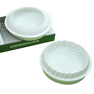 Phong cách mới hộ gia đình 3D Silicone khuôn <span class=keywords><strong>b</strong></span>ánh dễ thương hình tròn Charlotte Baking Pan ren thiết kế máy rử<span class=keywords><strong>a</strong></span> chén an toàn Baking công cụ thiết lập - Product Image 1