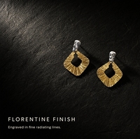 Vente en gros usine Boucles d'oreilles clous 18 carats or 5D, motif géométrique, sertissage de laboratoire, polyvalentes pour le quotidien et le travail