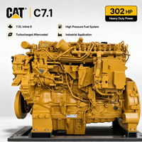Moteur diesel SCDC C7.1 302 CV, moteur industriel 6 cylindres turbocompressé, groupe motopropulseur diesel pour équipement de pompage minier et de construction