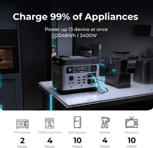 Panama US Stock Portable Power Station 2048Wh 2000Wh Solar Energy Systems <b>Generator</b> With APP Control P2001E PLUS QC PD Fast Char - Product Image 4
