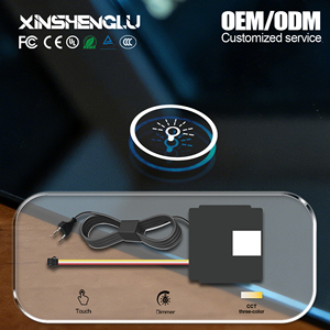 Interrupteur tactile intelligent XSL OEM ODM 12V avec pilote intégré, CCT réglable 3000K-6500K, gradation progressive et mémoire pour miroir - Product Image 3