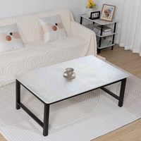 Nappe de table rectangulaire en vinyle anti-taches à motif floral répétitif en PVC pour la décoration de restaurant RNPT
