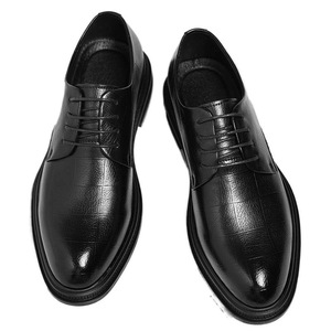 Chaussures Derby élégantes à bout ouvert pour hommes, confortables et décontractées, avec semelle en microfibre à graines de raisin, pour hommes d'âge moyen - Product Image 5
