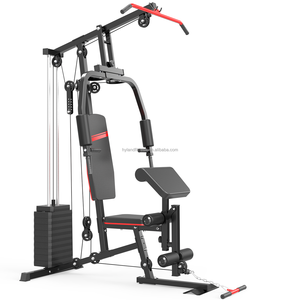 Machine de musculation tout-en-un pour la maison, station multifonctionnelle avec câbles pour press à la poitrine et exercices de triceps - Product Image 1