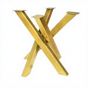 Black Gold Metal Modern Circle End Spider <b>Table</b> <b>Leg</b> Base for Babies and Kids <b>Table</b> One <b>Leg</b> Luxury Furniture - Product Image 2