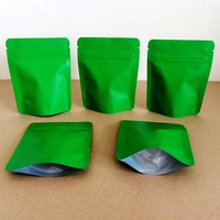 Pochette zippée en Mylar personnalisée, double épaisseur, imperméable, noir mat, avec fenêtre transparente, pour l'emballage de bonbons, de noix et de café de qualité supérieure