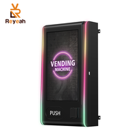 Distributeur automatique mural compact pour bars nocturnes avec écran publicitaire et vérification de l'âge, distributeur sans espèces