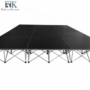 Scène événementielle en aluminium Dj 4x4ft, podium de scène rapide pour batterie, plateforme de scène portable, scène de concert - Product Image 1