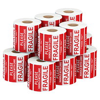 Tùy chỉnh in ấn 2 "x 3" 500 nhãn/cuộn dễ vỡ xử lý với chăm sóc cảnh báo sticker cho đóng gói Cảm ơn bạn vận chuyển dễ vỡ nhãn - Product Image 2