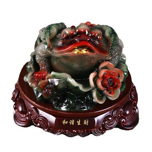 Statue de grenouille porte-bonheur Feng Shui en résine 2023, Statue de grenouille artisanale pour décoration de la maison, figurine de mascotte de <span class=keywords><strong>bouddha</strong></span> - Product Image 5
