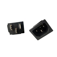 Entrée de l'appareil C14 prise de courant alternatif pour prise encliquetable connecteur 3 voies prise mâle 15A 125V 250V prise ca industrielle