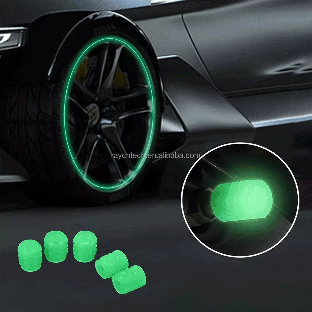 2022 चमकदार पहिया टायर वाल्व Ca पुनश्च प्लास्टिक ABS धूल के सबूत टायर सामान टायर स्टेम कवर के लिए कार मोटरसाइकिल बाइक