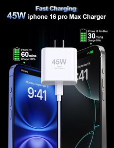 Chargeur Rapide <span class=keywords><strong>USB</strong></span> <span class=keywords><strong>C</strong></span> 45W et <span class=keywords><strong>C</strong></span>âble de Recharge 3m pour <span class=keywords><strong>iPhone</strong></span> 16 16 Pro 16 Pro Max 16 Plus Pro Max Port Type-<span class=keywords><strong>C</strong></span> - Product Image 3