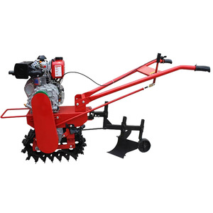 Power Tiller Farm <b>Cultivator</b> Diesel Engine Track Type High Productivity Red Color - Product Image 4