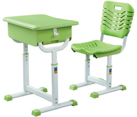Bureaux et chaises d'école au design moderne pour les élèves du primaire et du secondaire, destinés aux établissements de formation, aux cours de soutien scolaire pour les garçons et les filles