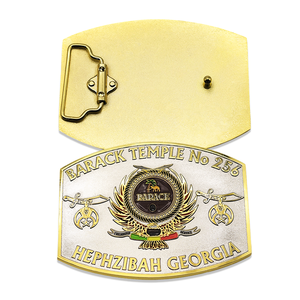 OEM ODM Klantspecifiek Logo Geprefeld Antiek Cowboy Western Grote Gesp Hebilla Zinklegering Messing Goud 3D Metaal Ambachtelijke Gesp voor Heren - Product Image 2