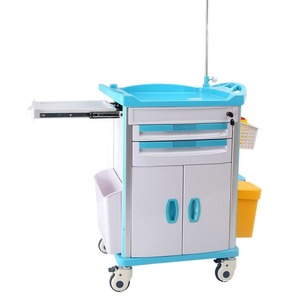 Carrello Medico d'Emergenza in ABS per Cliniche, per Pronto Soccorso e Medicinali - Product Image 1