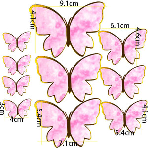 Fondo de mariposas 3D para fiesta de cumpleaños, decoración de pasteles, suministros para hornear - Product Image 2