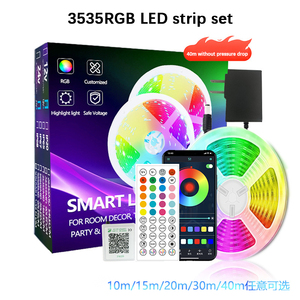 3535 RGB SMD 44ปุ่มแบบบางพิเศษสำหรับบลูทูธไฟ LED Strip Light 24V DC ควบคุม APP สมาร์ทสำหรับตกแต่งบ้านสำหรับคริสต์มาส - Product Image 2