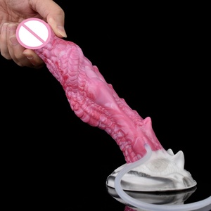 YOCY Fantasy Dragon Knot Ejaculation <b>Dildo</b> Anal <b>Dildo</b> Silicone Squirting Penis With Sucker Spray Liquid Sex Toys for Adult 18+ - Product Image 4