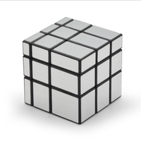 MOYU – Cube miroir 3x3x3 Magic Speed Cube, autocollants argent or, Puzzle professionnel