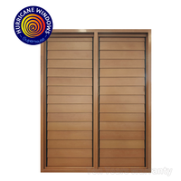 Ventana de Aluminio con Revestimiento de Madera, Color Bronce, Certificación NOA de Miami Dade, Ventilación Eficiente, Proveedor de Tamaños Personalizados