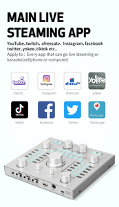 Tùy Chỉnh USB Âm Thanh Âm Thanh Card Âm Thanh Card Âm Thanh Máy Trộn DJ Điều Khiển Card Âm Thanh Và Âm Thanh Máy Trộn - Product Image 4