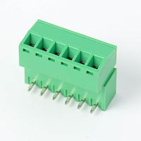 Borniers de circuit imprimé enfichables RS 15EDG-3.81 PA66 Vert 300V 8A 2-24 pôles à broches droites et coudées