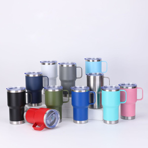 20oz tumbler stainless steel beer <b>mug</b> <b>double</b> <b>wall</b> bpa-free stainless steel cups leak-proof seal with lid reusable beer <b>mug</b> - Product Image 1