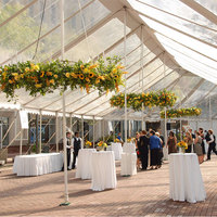 Tentes d'extérieur robustes, chapiteau de luxe pour fêtes et mariages, tente d'événement extérieure à vendre, grande tente d'église en alliage d'aluminium pour 500 personnes