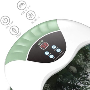 Bain de pieds massant à bulles chauffant rapide 500W, température réglable, <span class=keywords><strong>relaxant</strong></span>, avec 14 rouleaux de <span class=keywords><strong>massage</strong></span> amovibles - Product Image 3