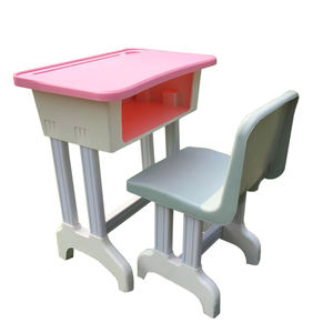 Chaise et bureau d'école en plastique de classe de tutorat bon marché pour l'école primaire - Product Image 4