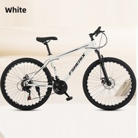 Vélo de montagne pour adultes 24/26 pouces, 21 vitesses, freins à disque doubles, jantes en aluminium, pédales ordinaires, suspension, vélo de cross-country pour modèle