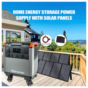 Station d'alimentation portable 5000W, générateur solaire LiFePO4 5000Wh avec UPS 1200W, panneaux solaires MPPT 800W pour l'alimentation de secours à domicile - Product Image 3