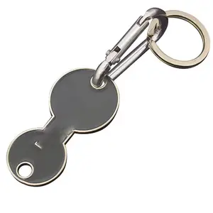 Double Ended Enamel Fill Shopping Cart-Tokens keyring